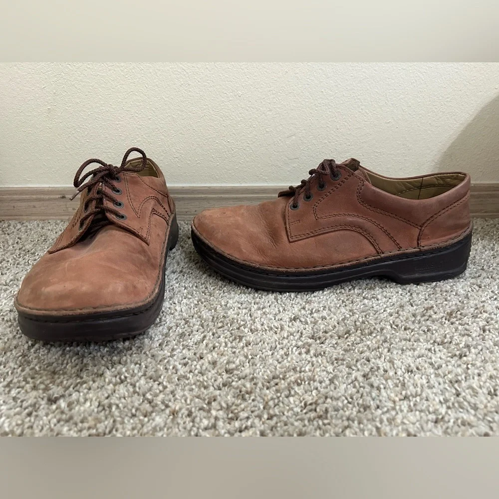 Footprints by Birkenstock Memphis Size 44 11 Brown Men's Lace Up Oxford Sneakers